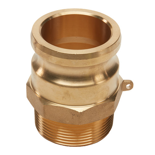 Brass 2 1/2" Male Camlock x 2 1/2" Male NPT