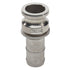 Stainless Steel 1 1/2" Male Camlock to Hose Shank (USA)