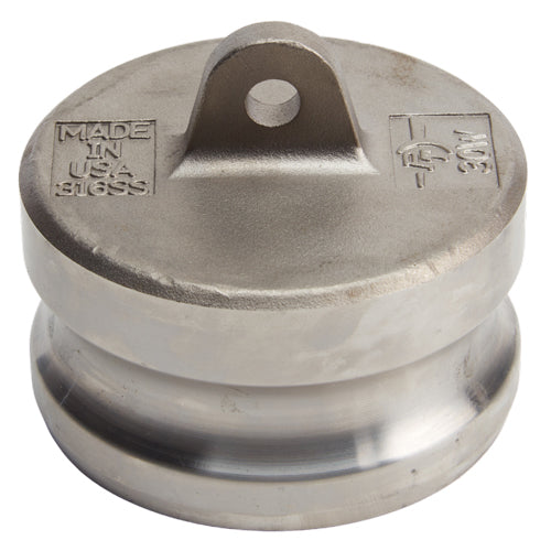 Stainless Steel 3" Camlock Male Dust Plug (USA)