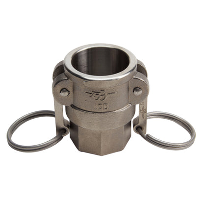 Stainless Steel 1" Female Camlock x 1" Female NPT (USA)