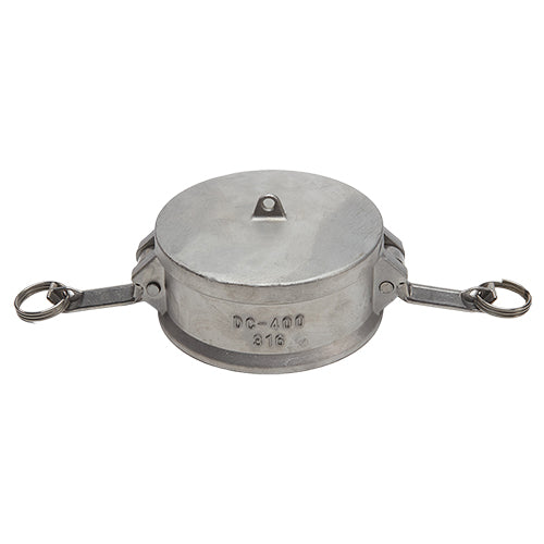 Stainless Steel 4" Camlock Female Dust Cap (USA)