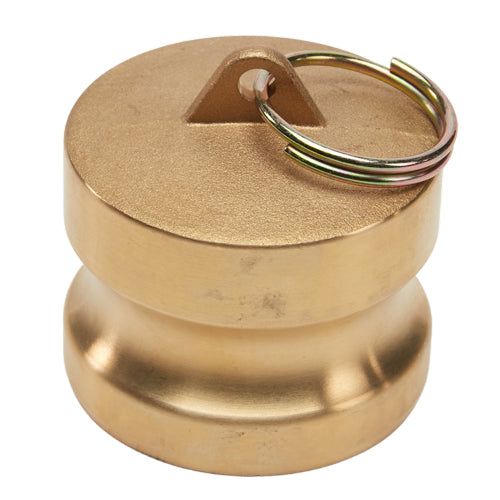 Brass 4" Male Camlock Dust Plug (USA)