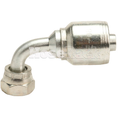 3/8" Female Face Seal Swivel 90˚ Elbow (ORFS) Hydraulic Fitting