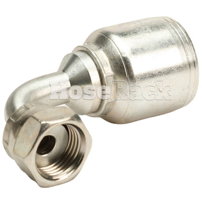 3/8" Female Face Seal Swivel 90˚ Elbow (ORFS) Hydraulic Fitting