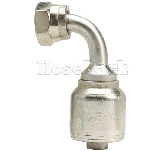 3/8" Female Face Seal Swivel 90˚ Elbow (ORFS) Hydraulic Fitting