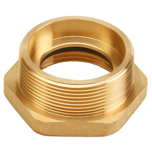 Brass 1 1/2" Female NH to 2 1/2" Male NPT (Hex)