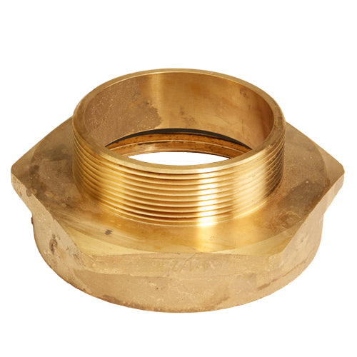 Brass 4 1/2" Female NH to 4" Male NPT (Hex)