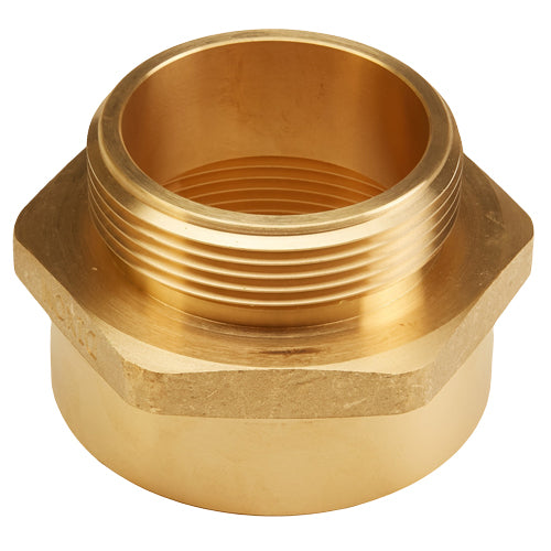 Brass 4" Female NPT to 2 1/2" Male NH (Hex)