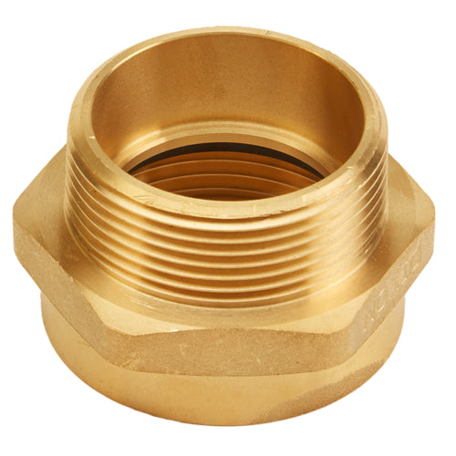 Brass 1 1/2" Female NH to 1 1/2" Male NPT (Hex)