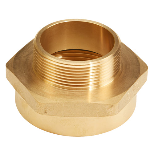 Brass 2 1/2" Female NH / NST to 2" Male NPT (Hex)