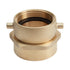 Brass 2 1/2" Swivel NH to 3" NPT Double Female