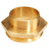 Brass 4 1/2" NH to 4" NPT Double Male (Hex)