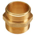 Brass 1 1/2" NPSH to 1 1/2" NPT Double Male (Hex)