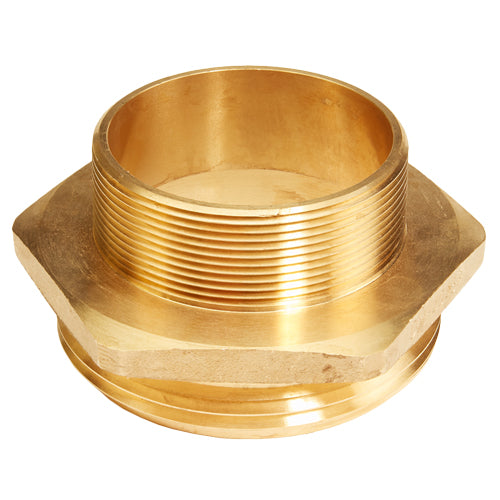 Brass 3" NPSH to 2 1/2" NPT Double Male (Hex)