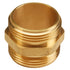 Brass 1 1/2" NH to 1 1/2" NH Double Male (Hex)