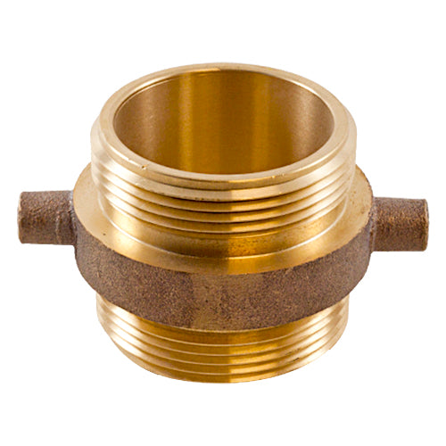 Brass 2 1/2" NH to 2 1/2" NPSH Double Male (Pin Lug)