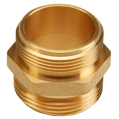 Brass 1 1/2" NH to 1 1/2" NPSH Double Male (Hex)
