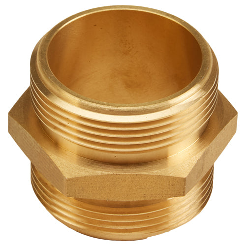 Brass 1 1/2" NPSH to 1 1/2" NPSH Double Male (Hex)