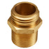 Brass 1" NH to 1" NPT Double Male (Hex) - USA