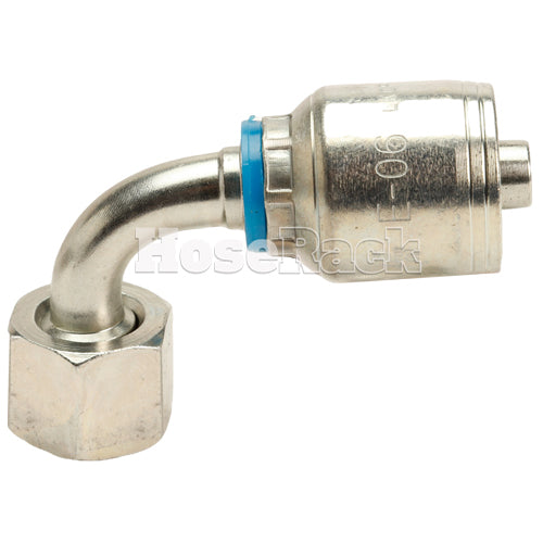 3/8" Female Face Seal Swivel 90˚ Elbow (ORFS) Hydraulic Fitting