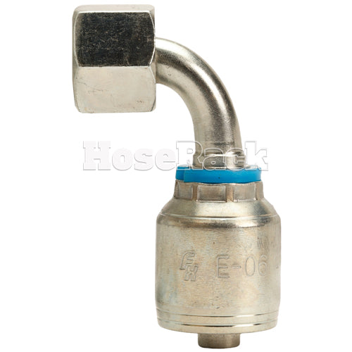 3/8" Female Face Seal Swivel 90˚ Elbow (ORFS) Hydraulic Fitting