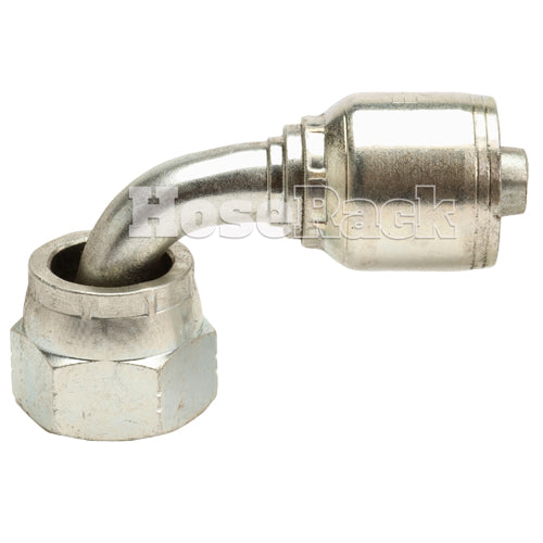 3/4" Female JIC Swivel 90˚ Short Drop Hydraulic Fitting