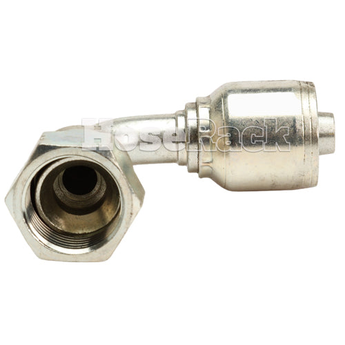 3/4" Female JIC Swivel 90˚ Short Drop Hydraulic Fitting