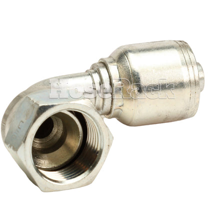 3/4" Female JIC Swivel 90˚ Short Drop Hydraulic Fitting