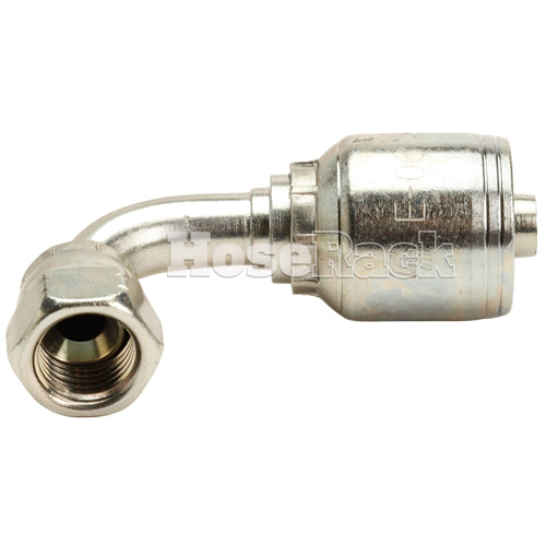 3/8" Female JIC Swivel 90˚ Elbow Hydraulic Fitting