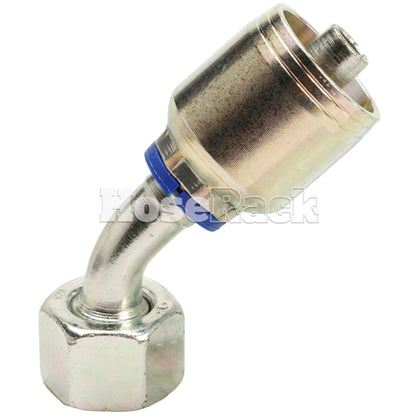 M18 X 1.5 Female Swivel 24˚ Cone (Light 12) with O-Ring 45˚ Elbow Hydraulic Fitting