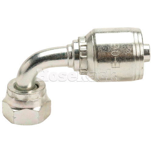 M18 X 1.5 Female Swivel 24˚ Cone (Heavy S10) with O-Ring 90˚ Elbow Hydraulic Fitting