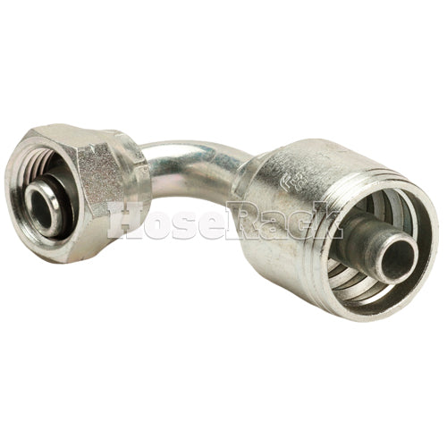 M18 X 1.5 Female Swivel 24˚ Cone (Heavy S10) with O-Ring 90˚ Elbow Hydraulic Fitting