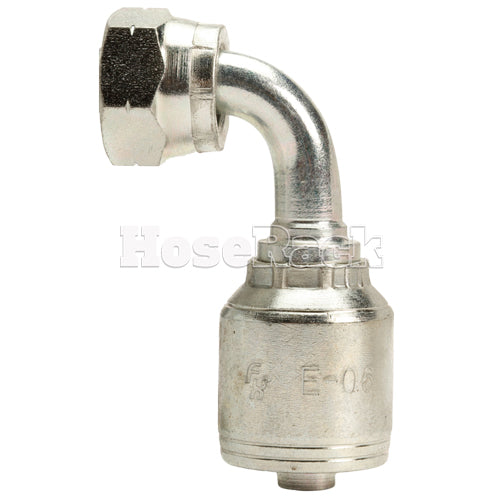 M18 X 1.5 Female Swivel 24˚ Cone (Heavy S10) with O-Ring 90˚ Elbow Hydraulic Fitting