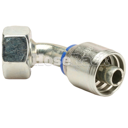 M26 X 1.5 Female Swivel 24˚ Cone (Light L18) with O-Ring 45˚ Elbow Hydraulic Fitting