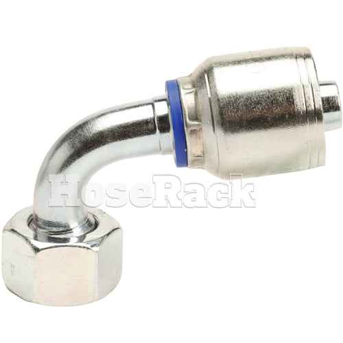 M22 X 1.5 Female Swivel 24˚ Cone (Light L15) with O-Ring 90˚ Elbow Hydraulic Fitting