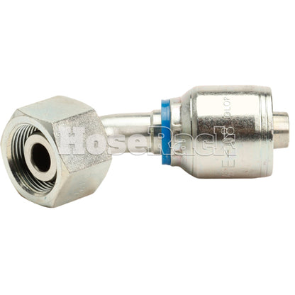 M24 X 1.5 Female Swivel 24˚ Cone (Heavy S16) with O-Ring 45˚ Elbow Hydraulic Fitting