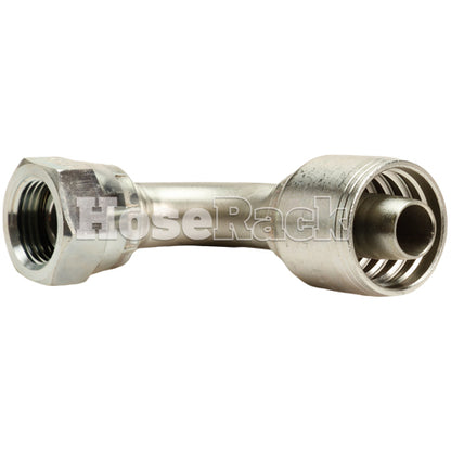 5/8" Female British Standard Parallel Pipe Cone Seat Swivel 90˚ Elbow Hydraulic Fitting