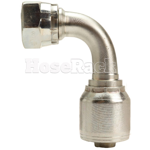 5/8" Female British Standard Parallel Pipe Cone Seat Swivel 90˚ Elbow Hydraulic Fitting