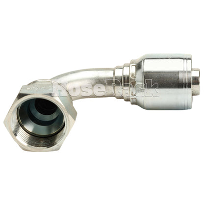 1" Female JIC Swivel 90˚ Short Drop Elbow Hydraulic Fitting