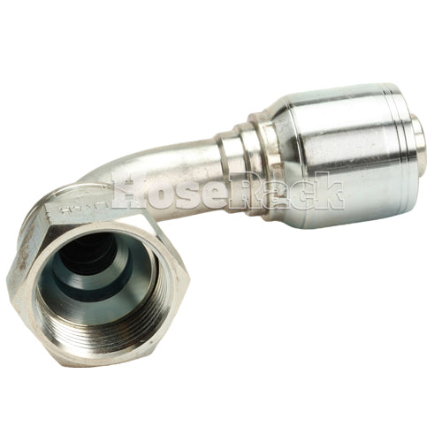 1" Female JIC Swivel 90˚ Short Drop Elbow Hydraulic Fitting