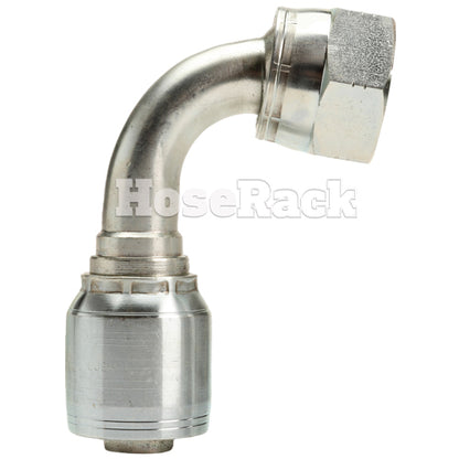 1" Female JIC Swivel 90˚ Short Drop Elbow Hydraulic Fitting