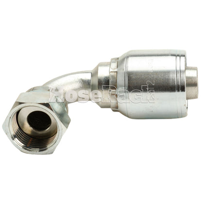 5/8" Female Face Seal Swivel 90˚ Elbow (ORFS) Hydraulic Fitting