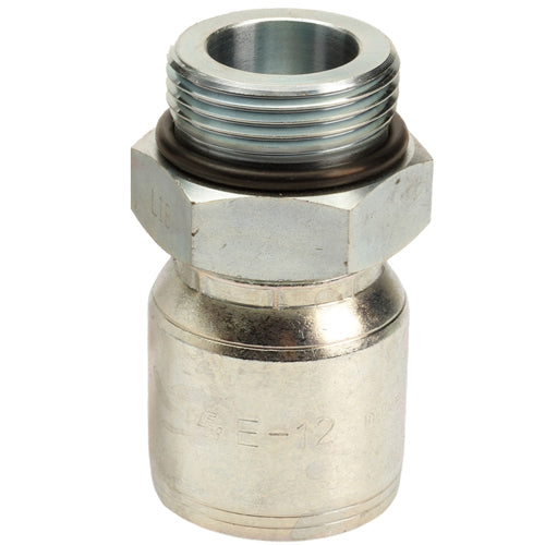 1” Hydraulic Hose Fitting with Male O-Ring Boss (E-Series 2-Wire 3/4 ...