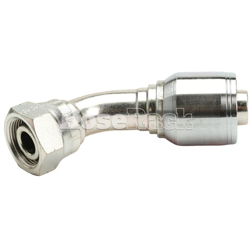 M26 X 1.5 Female Swivel 24˚ Cone (Light L18) with O-Ring 45˚ Elbow Hydraulic Fitting