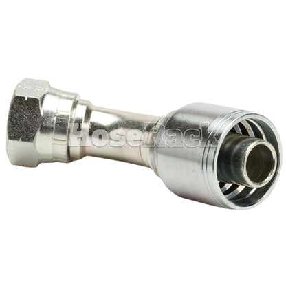 M26 X 1.5 Female Swivel 24˚ Cone (Light L18) with O-Ring 45˚ Elbow Hydraulic Fitting