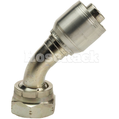 1 1/4" Female JIC Swivel 45˚ Elbow Hydraulic Fitting