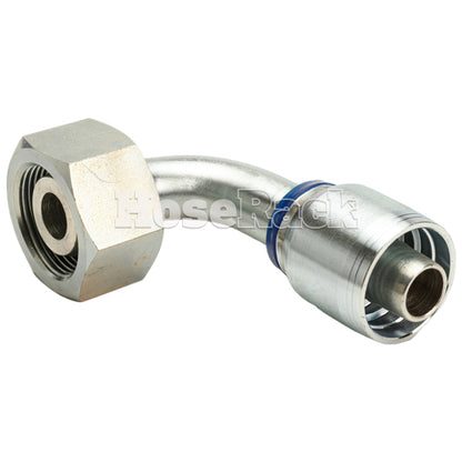 M36 X 2.0 Female Swivel 24˚ Cone (Heavy S25) with O-Ring 90˚ Elbow Hydraulic Fitting