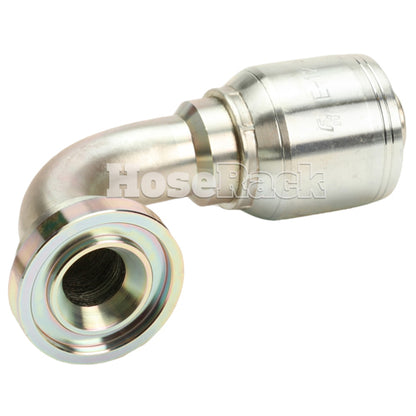 1/2" Code 61 Flange 90˚ Elbow Hydraulic Fitting