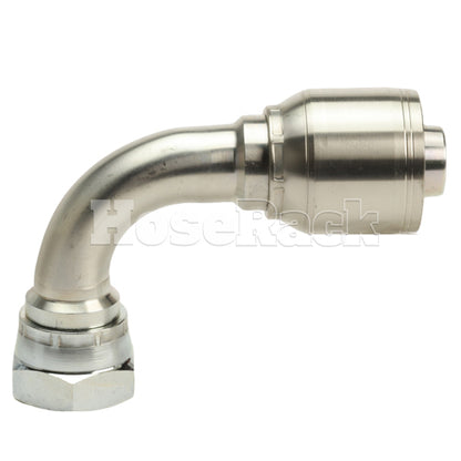 1" Female British Standard Parallel Pipe Cone Seat Swivel 90˚ Elbow Hydraulic Fitting