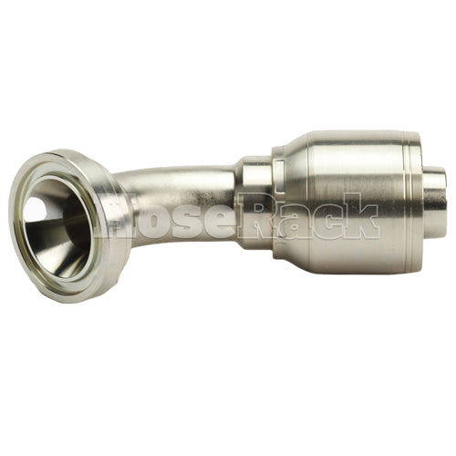 1 1/4" Code 61 Flange 45˚ Elbow Hydraulic Fitting